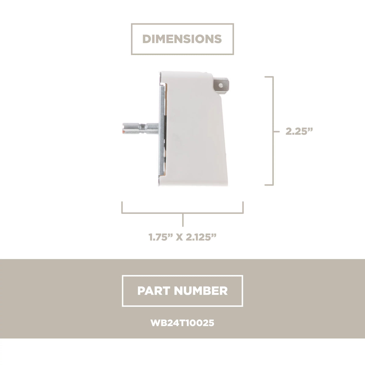 Surface Appliances GE Range 2,600-watt Switch, Control WB24T10025 Element