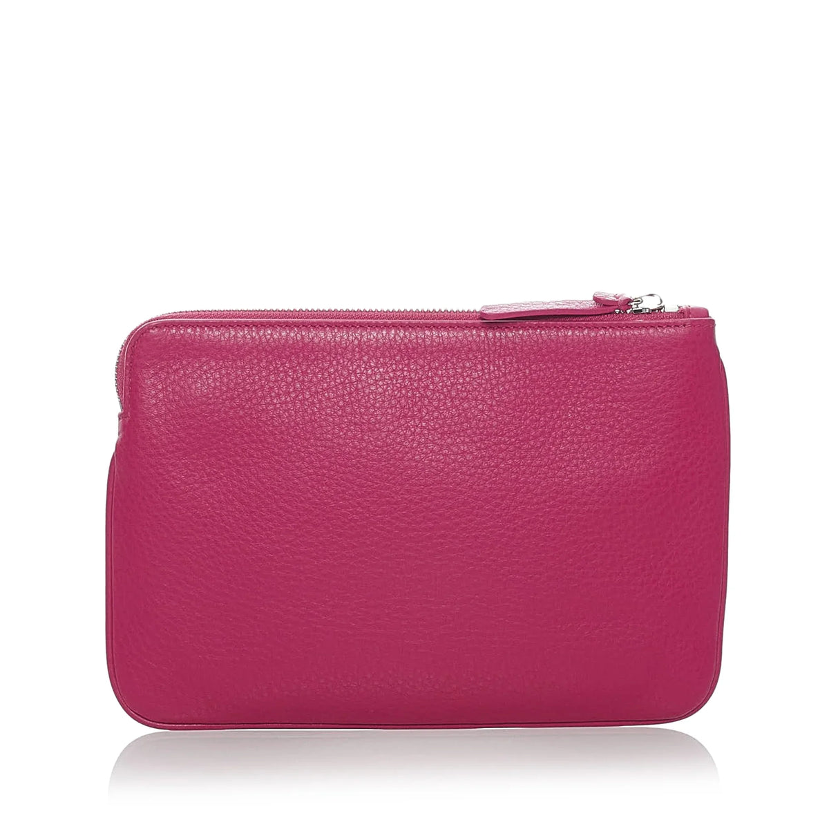 Balenciaga Leather (Good) XS Calf Pouch Women Pink Everyday Pre-Owned Authenticated