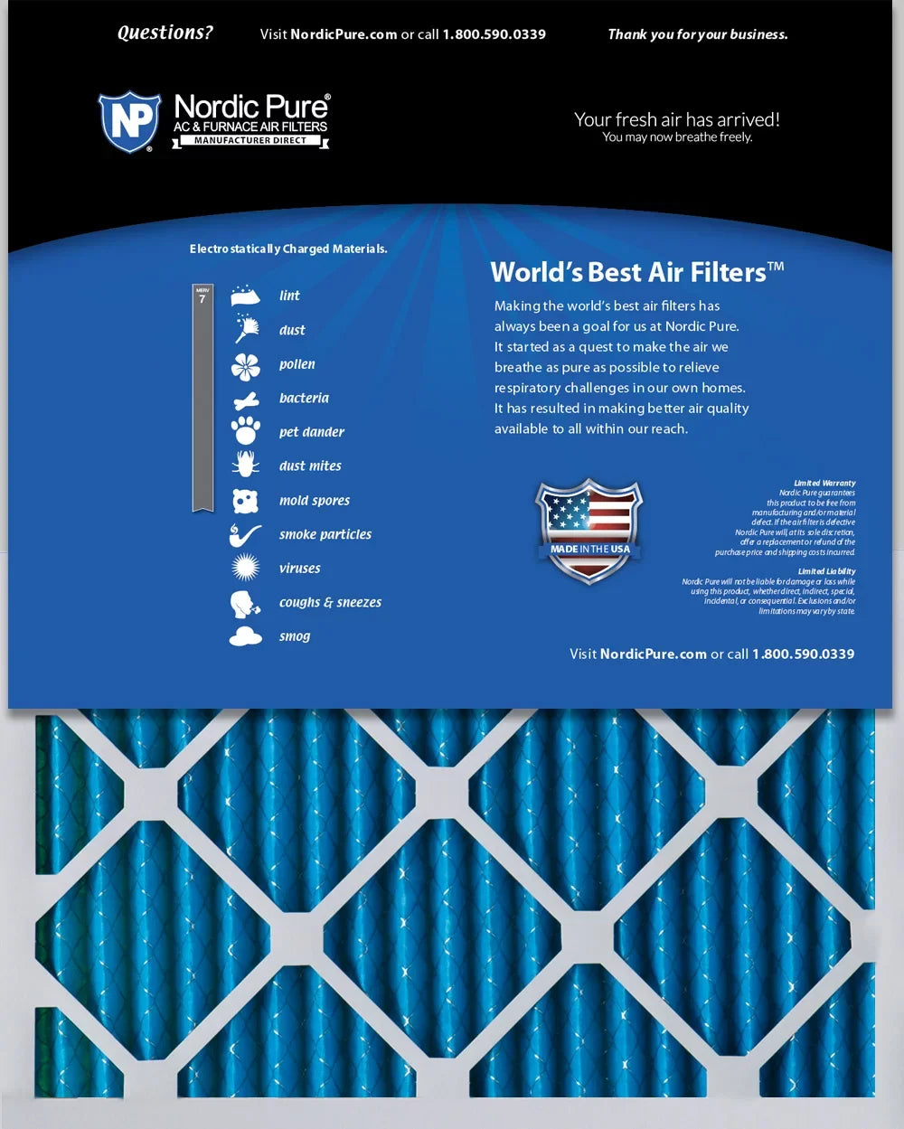 12 Pleated MERV Filters (15_1/2x24_1/2) 7 16x25x1 Air Pack